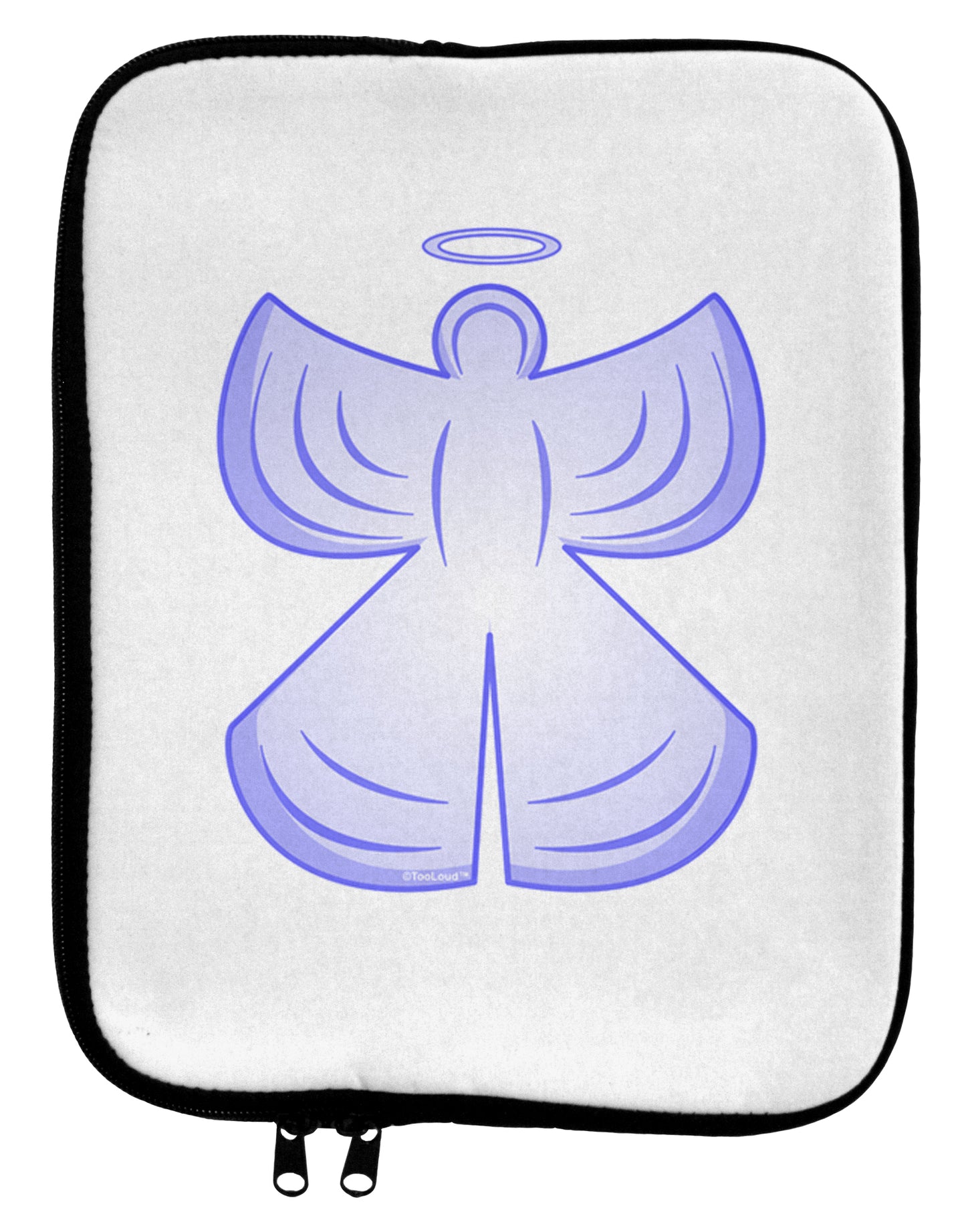 Snow Angel Design - Winter 9 x 11.5 Tablet Sleeve-TooLoud-White-Black-Davson Sales