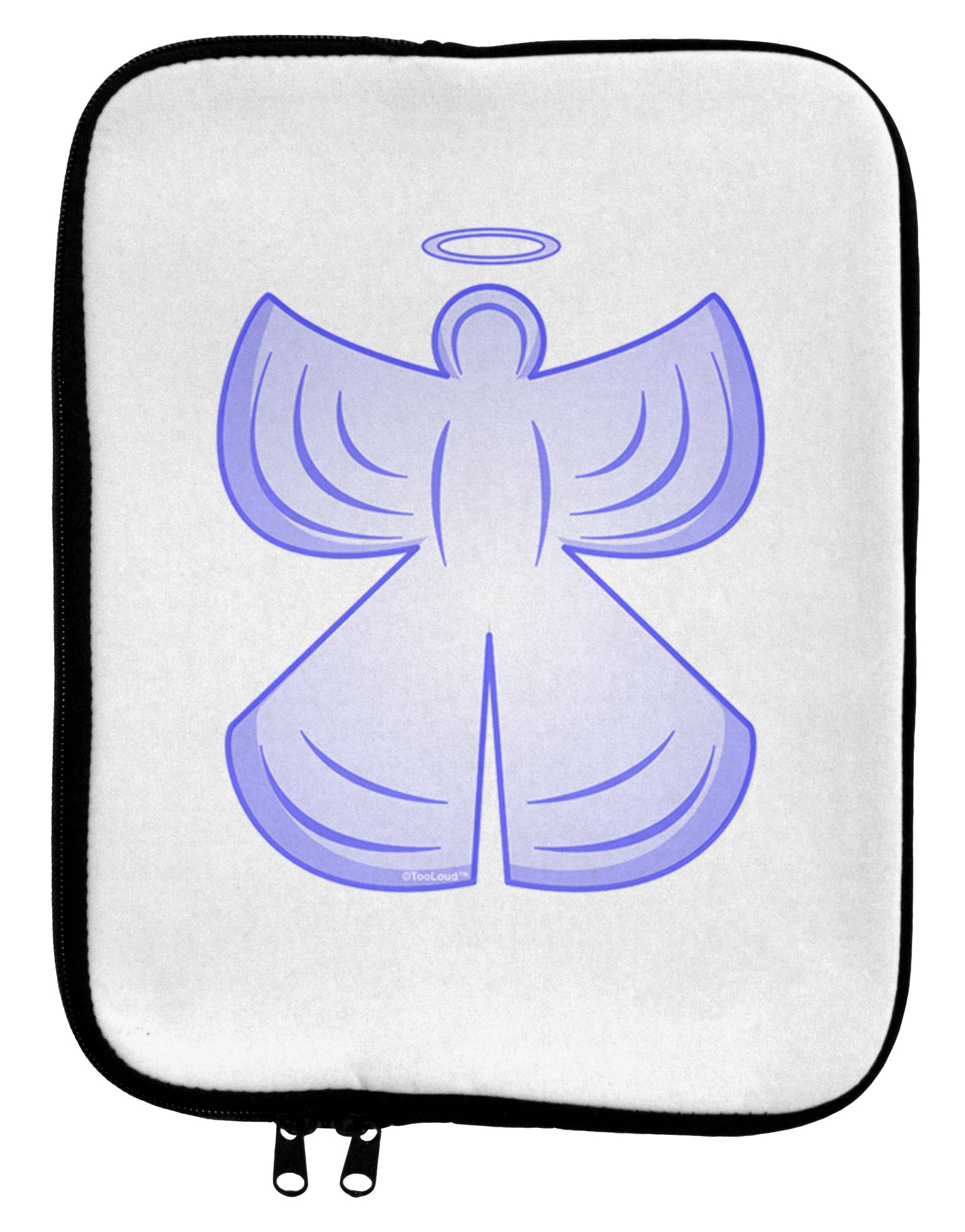 Snow Angel Design - Winter 9 x 11.5 Tablet Sleeve-TooLoud-White-Black-Davson Sales
