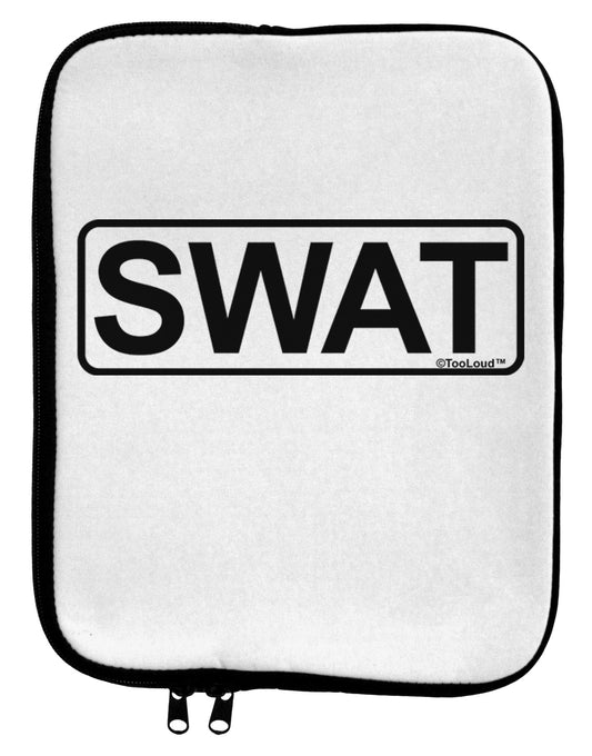 SWAT Team Logo - Text 9 x 11.5 Tablet Sleeve by TooLoud-TooLoud-White-Black-Davson Sales