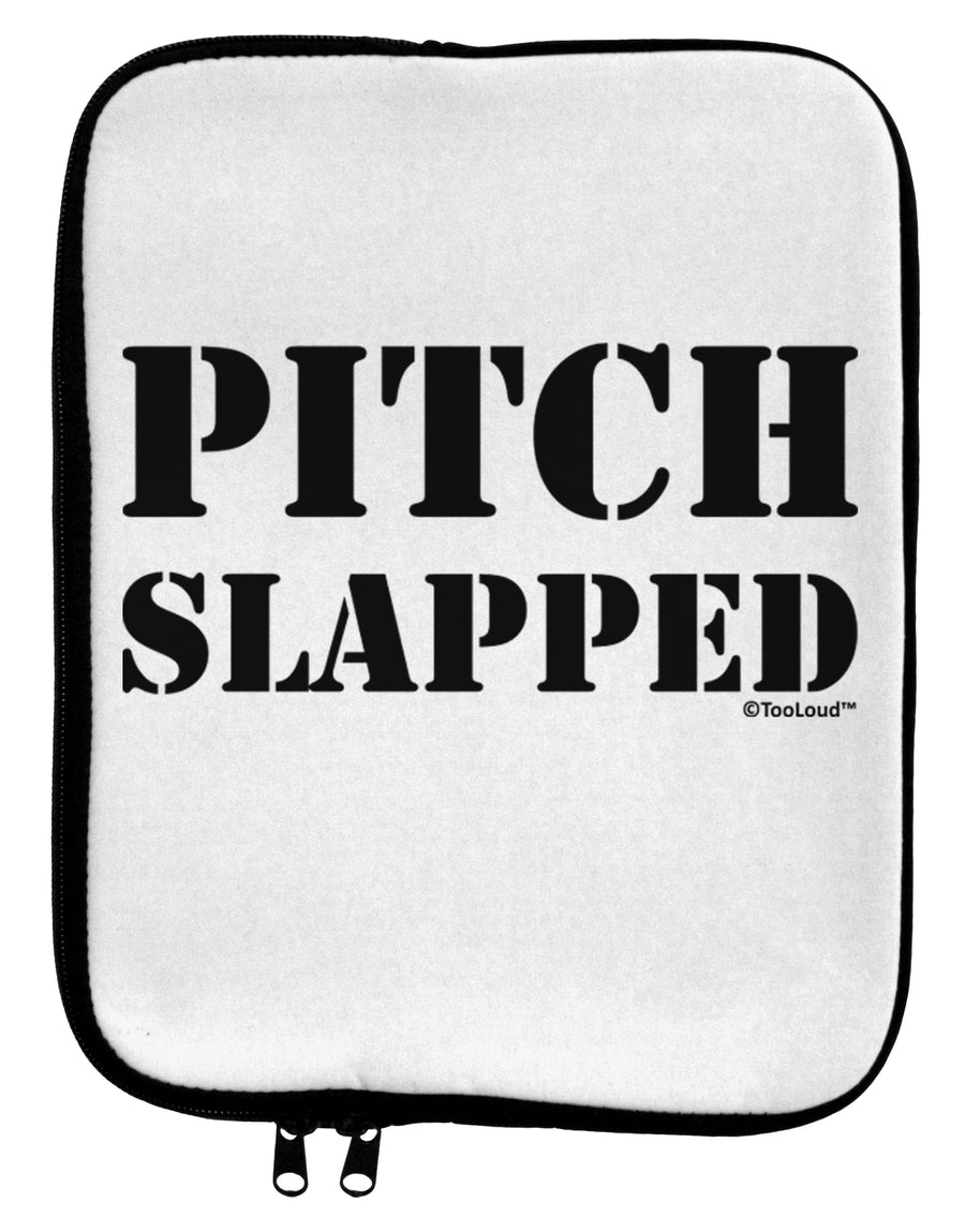 Pitch Slapped 9 x 11.5 Tablet Sleeve by TooLoud-TooLoud-White-Black-Davson Sales