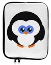 Cute Penguin Christmas 9 x 11.5 Tablet Sleeve-TooLoud-White-Black-Davson Sales