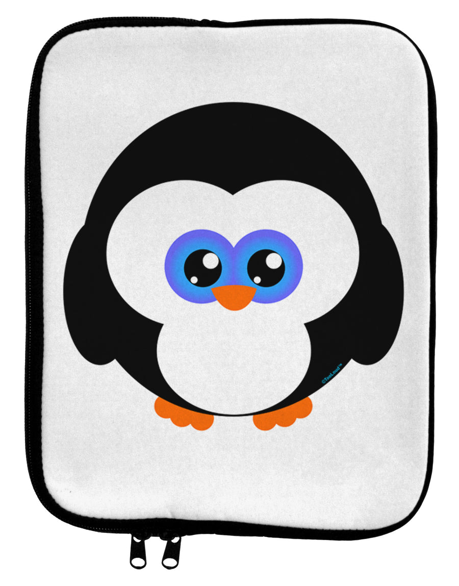 Cute Penguin Christmas 9 x 11.5 Tablet Sleeve-TooLoud-White-Black-Davson Sales