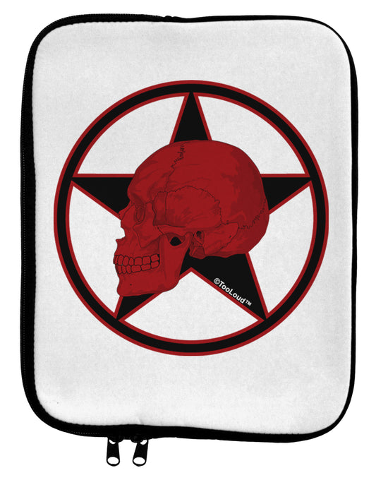Blood Red Skull 9 x 11.5 Tablet Sleeve by TooLoud-TooLoud-White-Black-Davson Sales