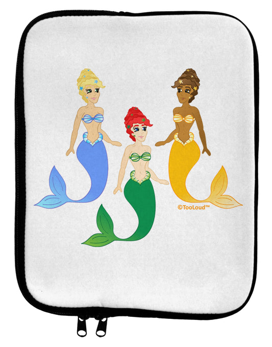 Three Mermaids 9 x 11.5 Tablet Sleeve by TooLoud-TooLoud-White-Black-Davson Sales
