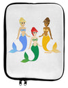 Three Mermaids 9 x 11.5 Tablet Sleeve by TooLoud-TooLoud-White-Black-Davson Sales