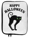 Happy Halloween Cute Black Cat Halloween 9 x 11.5 Tablet Sleeve-TooLoud-White-Black-Davson Sales