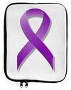 Crohn’s Disease Awareness Ribbon - Purple 9 x 11.5 Tablet Sleeve by TooLoud-TooLoud-White-Black-Davson Sales