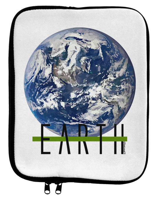 Planet Earth Text 9 x 11.5 Tablet Sleeve by TooLoud-TooLoud-White-Black-Davson Sales