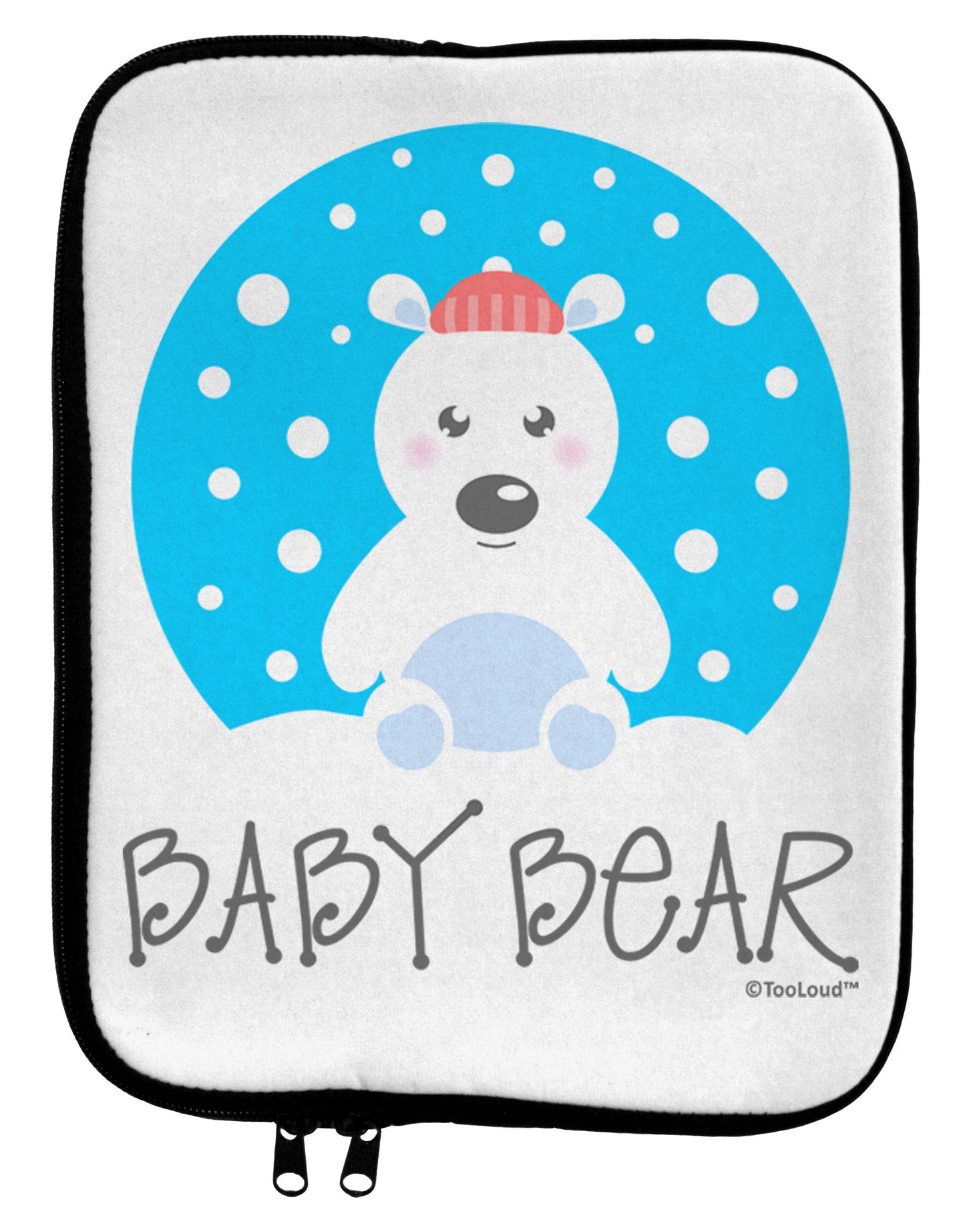 Matching Polar Bear Family - Baby Bear 9 x 11.5 Tablet Sleeve by TooLoud-TooLoud-White-Black-Davson Sales