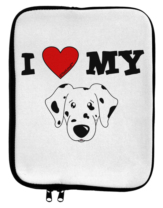 I Heart My - Cute Dalmatian Dog 9 x 11.5 Tablet Sleeve by TooLoud-TooLoud-White-Black-Davson Sales