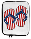 Stars and Stripes Flip Flops 9 x 11.5 Tablet Sleeve by TooLoud-TooLoud-White-Black-Davson Sales