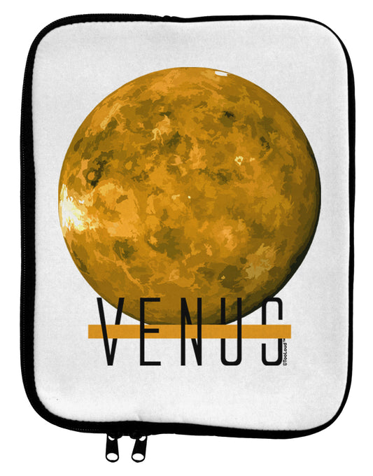 Planet Venus Text 9 x 11.5 Tablet Sleeve by TooLoud-TooLoud-White-Black-Davson Sales