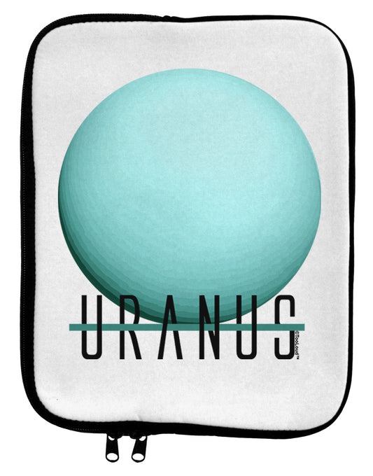 Planet Uranus Text 9 x 11.5 Tablet Sleeve by TooLoud-TooLoud-White-Black-Davson Sales