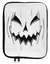 Halloween Scary Evil Jack O Lantern Pumpkin 9 x 11.5 Tablet Sleeve-TooLoud-White-Black-Davson Sales