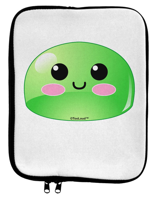 Cute RPG Slime - Green 9 x 11.5 Tablet Sleeve by TooLoud-TooLoud-White-Black-Davson Sales