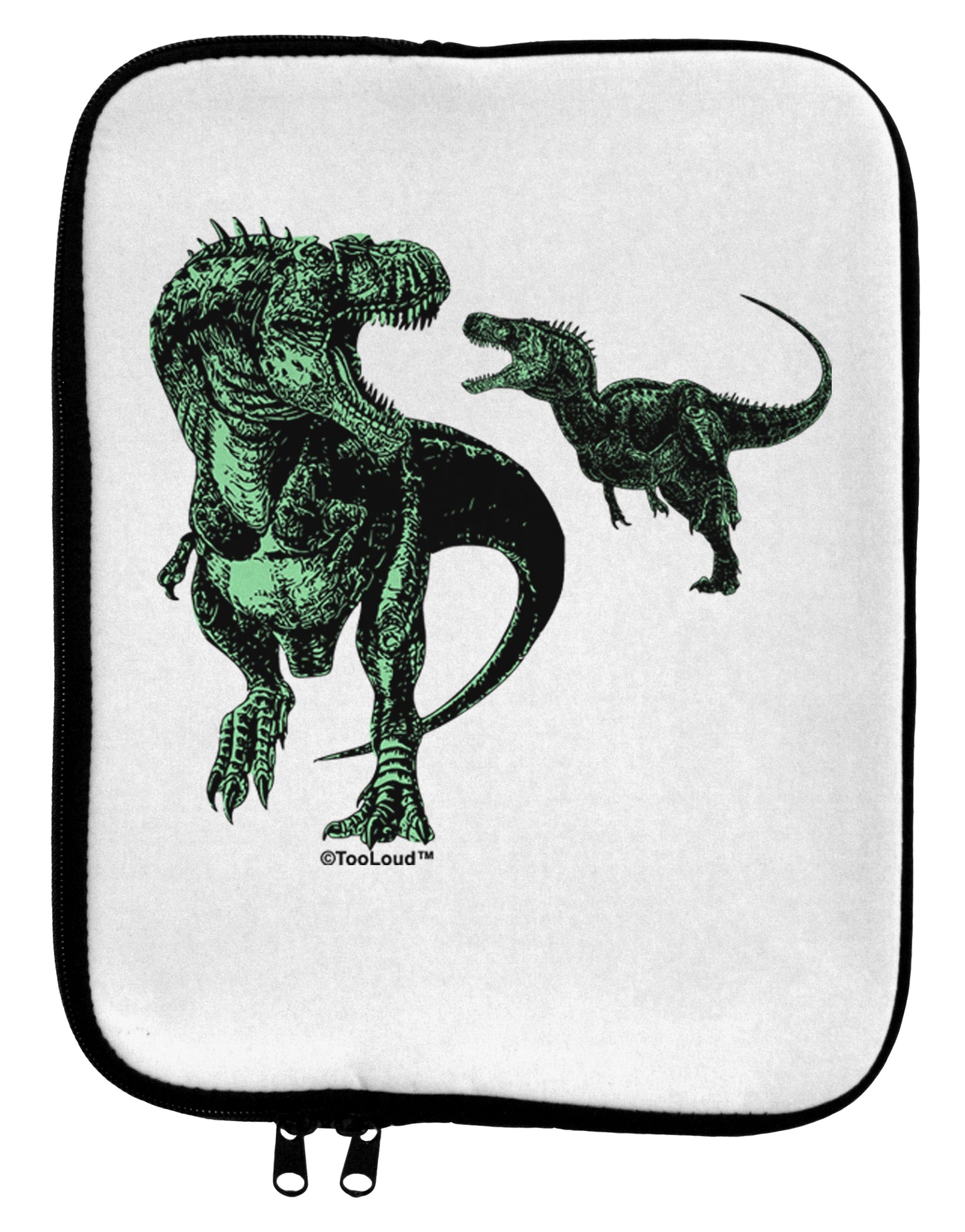 Jurassic Dinosaur Design 1 9 x 11.5 Tablet Sleeve by TooLoud-TooLoud-White-Black-Davson Sales