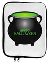 Witches Cauldron Happy Halloween 9 x 11.5 Tablet Sleeve-TooLoud-White-Black-Davson Sales