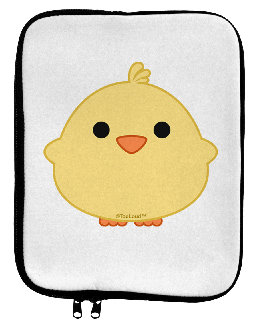 Cute Little Chick - Yellow 9 x 11.5 Tablet Sleeve by TooLoud-TooLoud-White-Black-Davson Sales