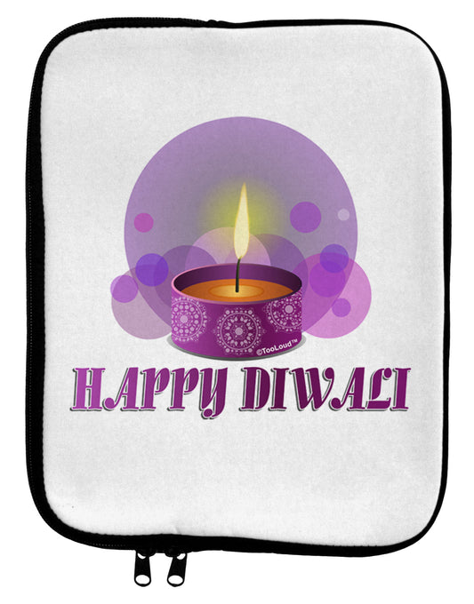 Happy Diwali Purple Candle 9 x 11.5 Tablet Sleeve by TooLoud-TooLoud-White-Black-Davson Sales