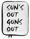 Suns Out Guns Out 9 x 11.5 Tablet Sleeve by TooLoud-TooLoud-White-Black-Davson Sales