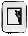 Cat Peeking 9 x 11.5 Tablet Sleeve by TooLoud-TooLoud-White-Black-Davson Sales
