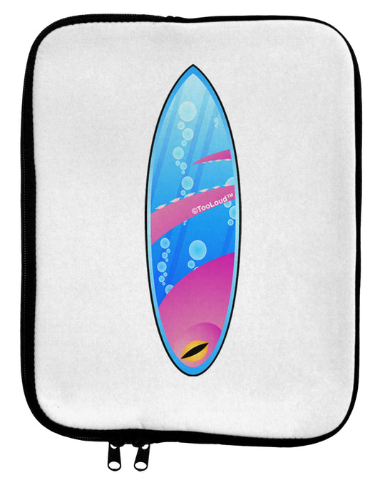 Octopus Surfboard 9 x 11.5 Tablet Sleeve by TooLoud-TooLoud-White-Black-Davson Sales