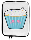 Cute Cupcake with Sprinkles - Heart Eyes 9 x 11.5 Tablet Sleeve by TooLoud-TooLoud-White-Black-Davson Sales