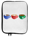 Cute Holiday Drink Set - Christmas 9 x 11.5 Tablet Sleeve-TooLoud-White-Black-Davson Sales