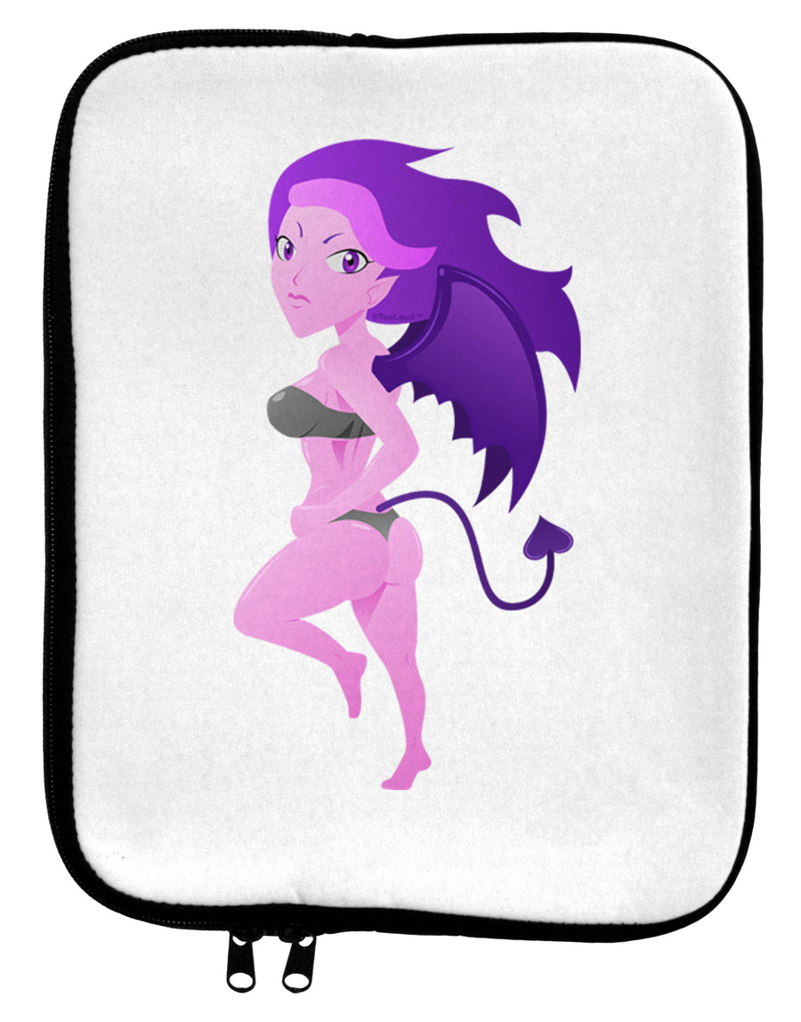 Sexy Succubus - Halloween Design 9 x 11.5 Tablet Sleeve-TooLoud-White-Black-Davson Sales