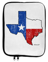 State of Texas Flag Design - Distressed 9 x 11.5 Tablet Sleeve by TooLoud-TooLoud-White-Black-Davson Sales