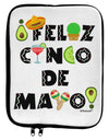 Feliz Cinco de Mayo - Fiesta Icons 9 x 11.5 Tablet Sleeve by TooLoud-TooLoud-White-Black-Davson Sales