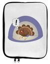 Escaping Turkey - Funny Thanksgiving 9 x 11.5 Tablet Sleeve-TooLoud-White-Black-Davson Sales