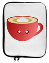 Cute Christmas Drink Eggnog 9 x 11.5 Tablet Sleeve-TooLoud-White-Black-Davson Sales