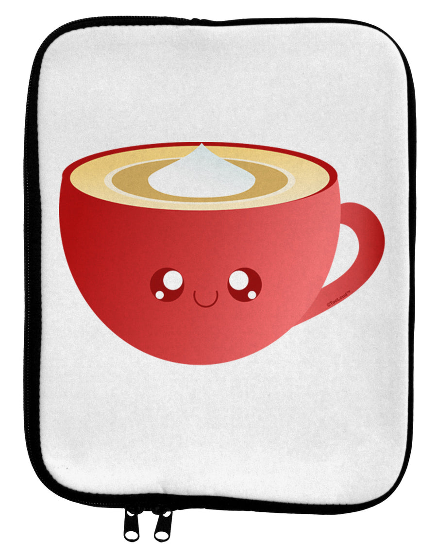 Cute Christmas Drink Eggnog 9 x 11.5 Tablet Sleeve-TooLoud-White-Black-Davson Sales