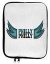 Philly Philly Funny Beer Drinking 9 x 11.5 Tablet Sleeve by TooLoud-TooLoud-White-Black-Davson Sales