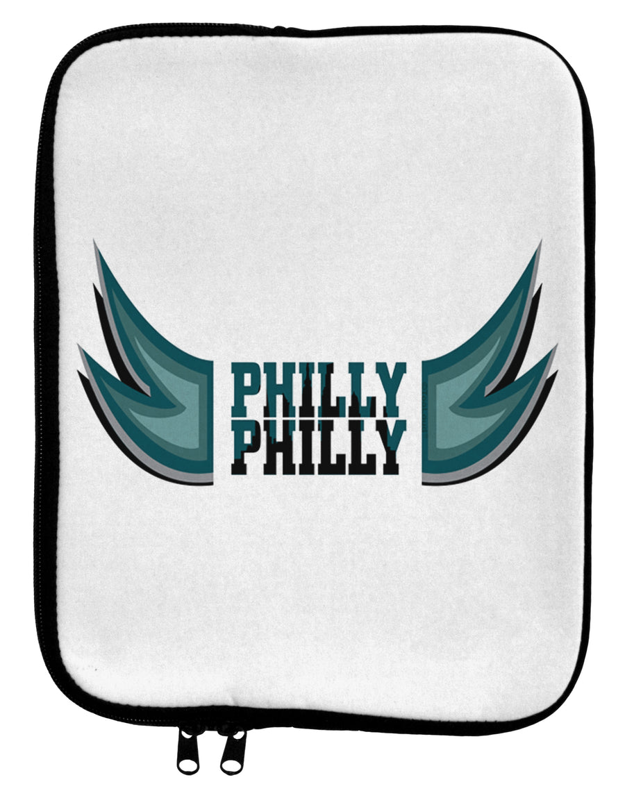 Philly Philly Funny Beer Drinking 9 x 11.5 Tablet Sleeve by TooLoud-TooLoud-White-Black-Davson Sales