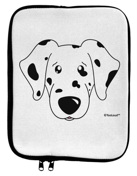 Cute Dalmatian Dog 9 x 11.5 Tablet Sleeve by TooLoud-TooLoud-White-Black-Davson Sales