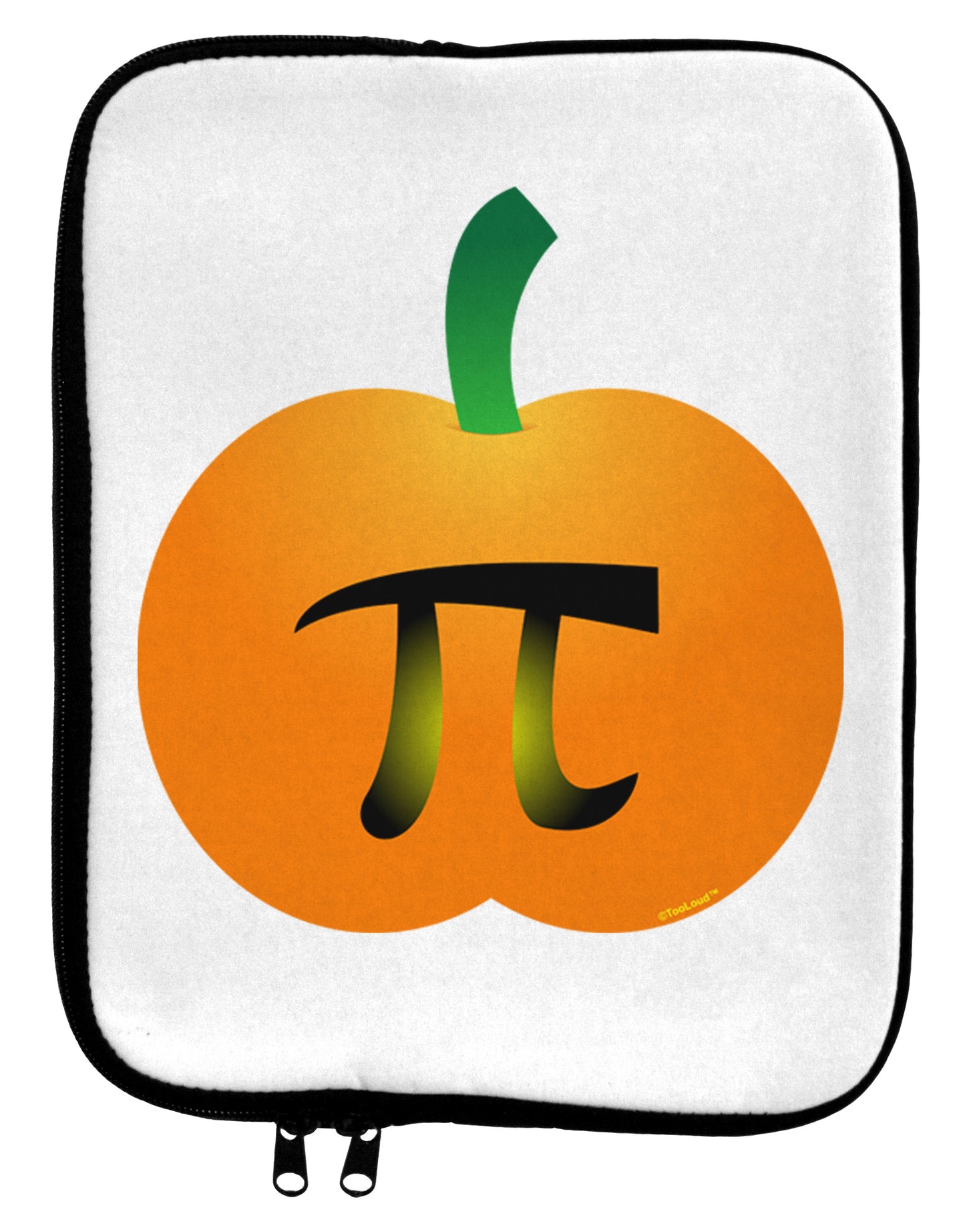 Pumpkin Pi Pumpkin Pie Thanksgiving 9 x 11.5 Tablet Sleeve-TooLoud-White-Black-Davson Sales