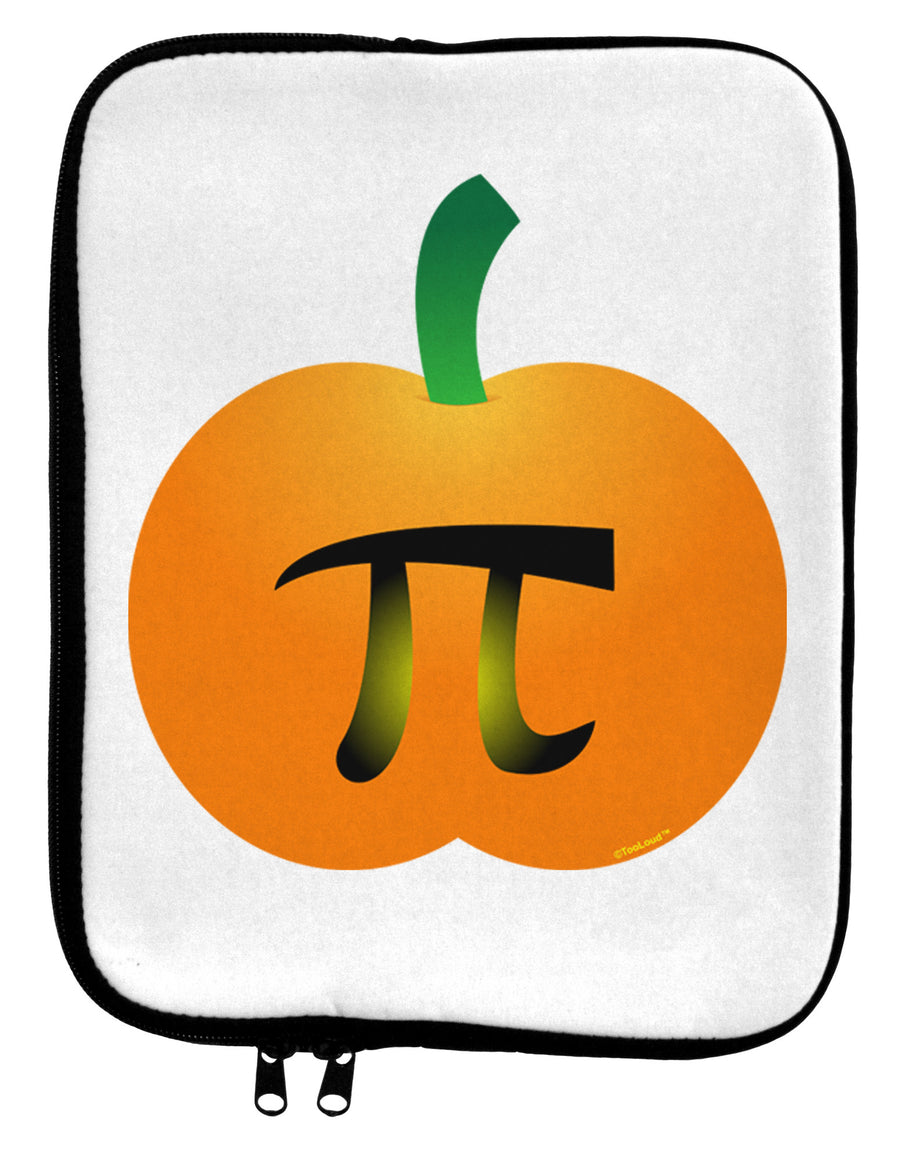 Pumpkin Pi Pumpkin Pie Thanksgiving 9 x 11.5 Tablet Sleeve-TooLoud-White-Black-Davson Sales