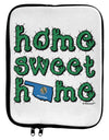 Home Sweet Home - Oklahoma - Cactus and State Flag 9 x 11.5 Tablet Sleeve by TooLoud-TooLoud-White-Black-Davson Sales