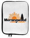 Morningwood Company Funny 9 x 11.5 Tablet Sleeve by TooLoud-TooLoud-White-Black-Davson Sales