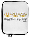 Happy Three Kings Day - 3 Crowns 9 x 11.5 Tablet Sleeve by TooLoud-TooLoud-White-Black-Davson Sales