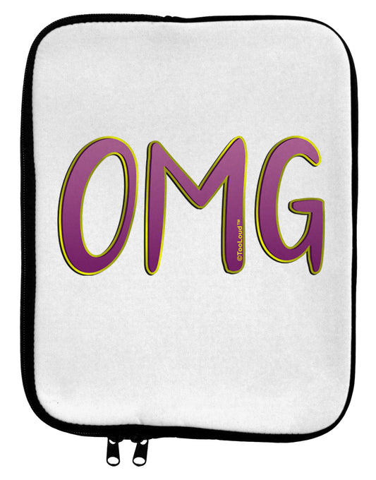 OMG 9 x 11.5 Tablet Sleeve by TooLoud-TooLoud-White-Black-Davson Sales