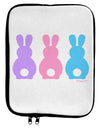 Three Easter Bunnies - Pastels 9 x 11.5 Tablet Sleeve by TooLoud-TooLoud-White-Black-Davson Sales