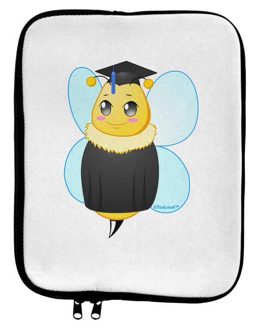 Graduation Bee 9 x 11.5 Tablet Sleeve by TooLoud-TooLoud-White-Black-Davson Sales