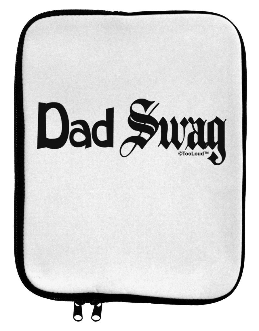 Dad Swag Text 9 x 11.5 Tablet Sleeve by TooLoud-TooLoud-White-Black-Davson Sales