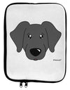 Cute Black Labrador Retriever Dog 9 x 11.5 Tablet Sleeve by TooLoud-TooLoud-White-Black-Davson Sales