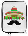 Hombre Sombrero 9 x 11.5 Tablet Sleeve by TooLoud-TooLoud-White-Black-Davson Sales