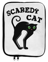 Cute Scaredy Cat Black Cat Halloween 9 x 11.5 Tablet Sleeve-TooLoud-White-Black-Davson Sales