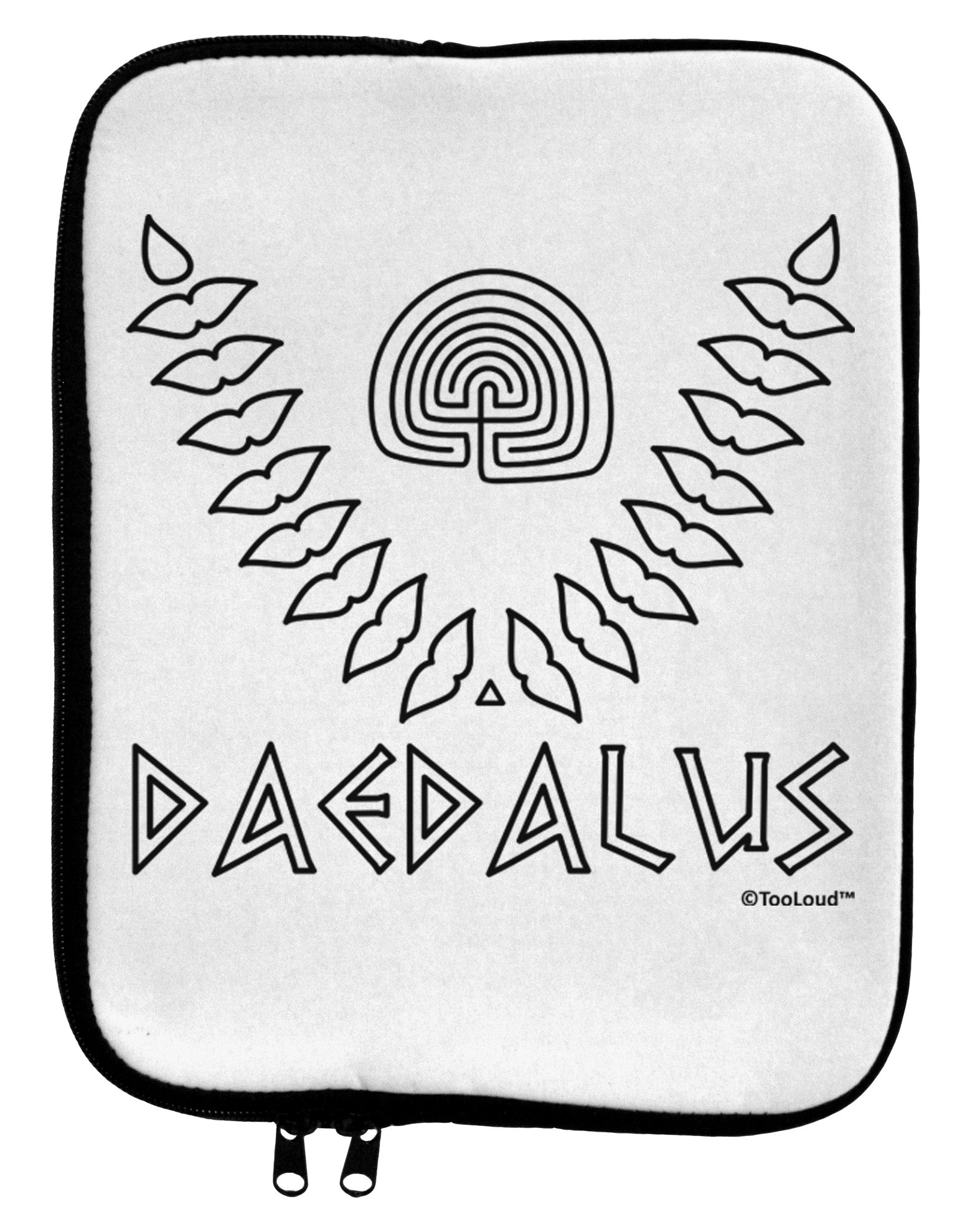 Labyrinth - Daedalus - Greek Mythology 9 x 11.5 Tablet Sleeve by TooLoud-TooLoud-White-Black-Davson Sales